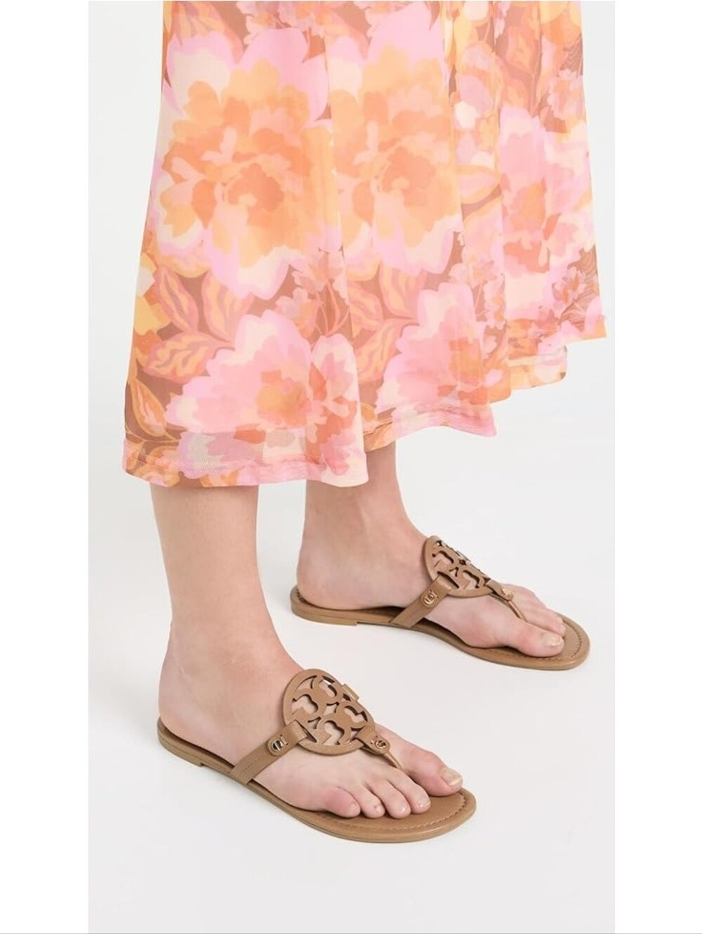 Tory Burch Miller Patent Leather Sandals Size 8